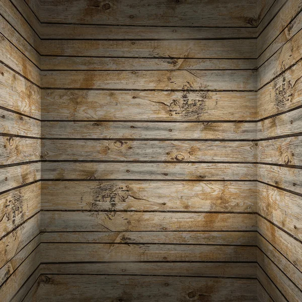 Quarto interior de madeira — Fotografia de Stock