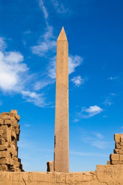 Obelisk in the temple of Karnak clipart