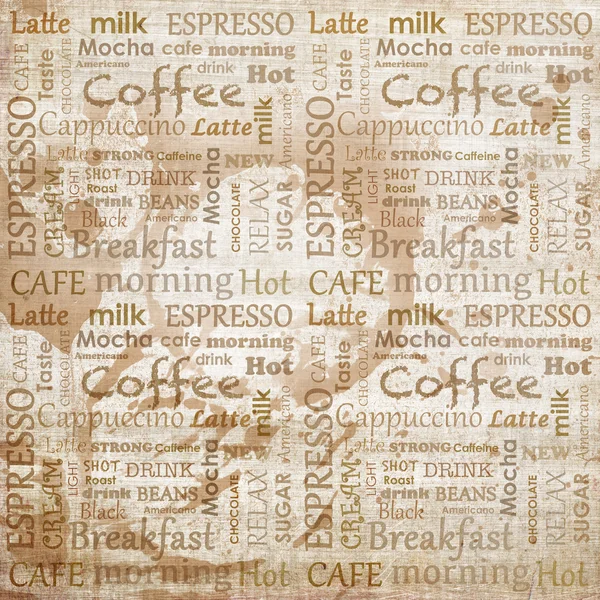 Gammal kaffe bakgrund — Stockfoto