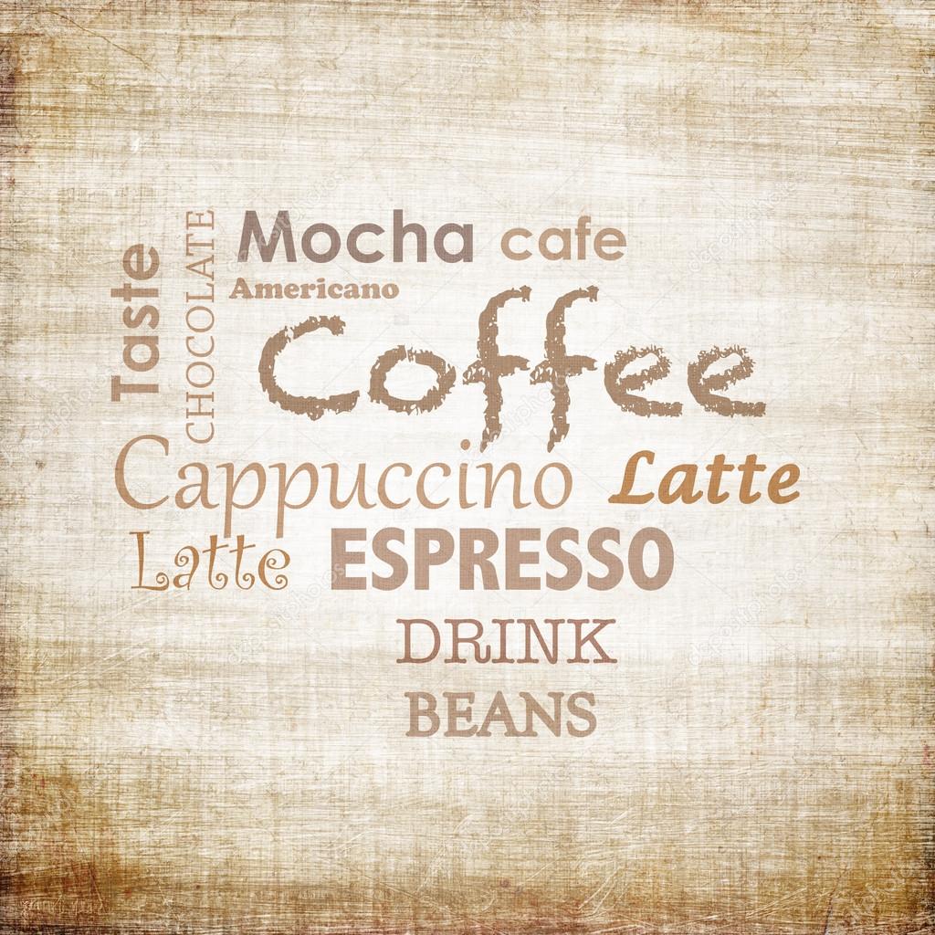 Old coffee background