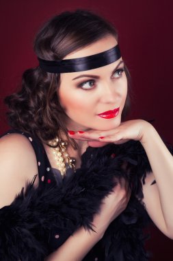 güzel bir retro kadın