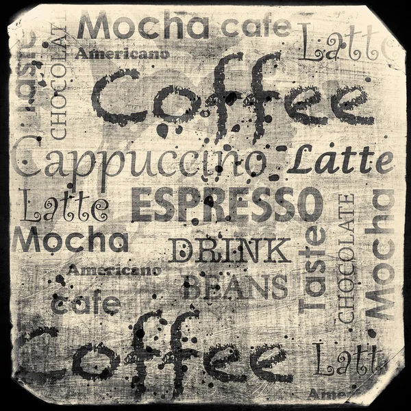 Alter Kaffee-Hintergrund — Stockfoto