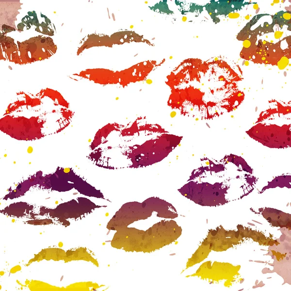 Beautiful color lips — Stock Photo, Image