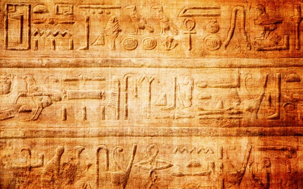 Old egypt hieroglyphs — Stock Photo, Image