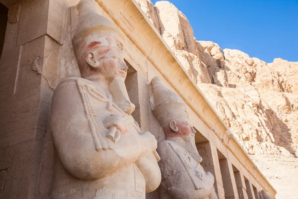 Częścią świątyni królowej Hatszepsut — Zdjęcie stockowe
