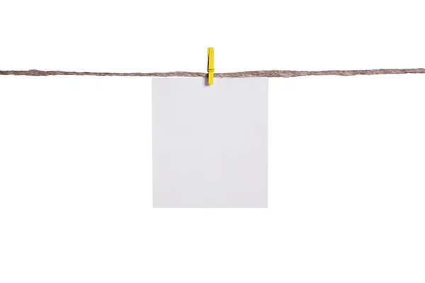 White blank note — Stock Photo, Image