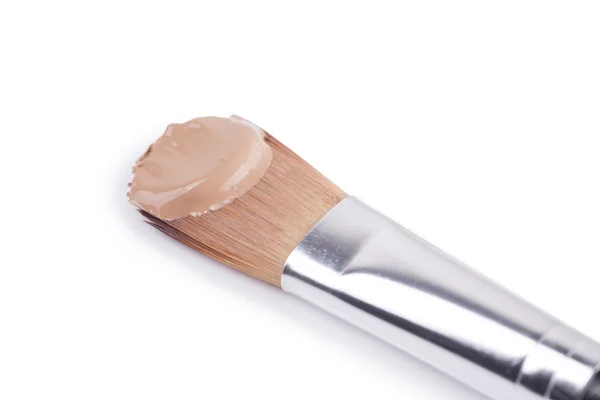 Närbild av makeup concealer borste — Stockfoto