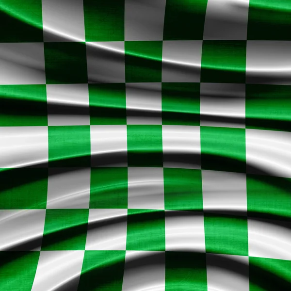 Зеленый флаг — стоковое фото