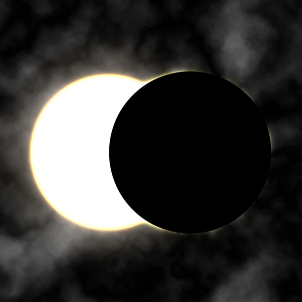 Colorido eclipse solar — Foto de Stock