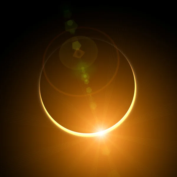 Барвисті сонячне затемнення — стокове фото