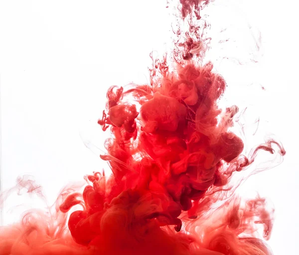 Red Inks in water — Stock Photo, Image