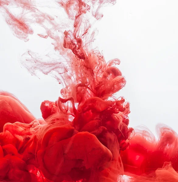 Red Inks in water — Stock Photo, Image