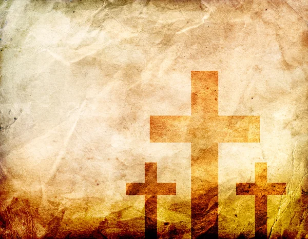 3 つの十字架のクローズ アップ — ストック写真