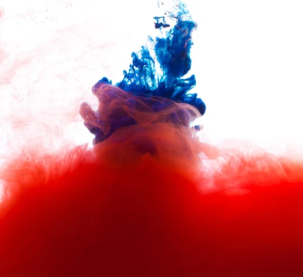 Blue and red Inks — Stock Photo, Image