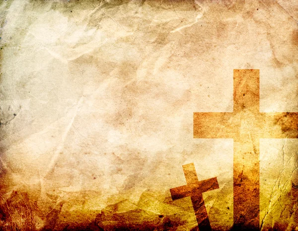 Crosses on a brown background — Stock Photo, Image