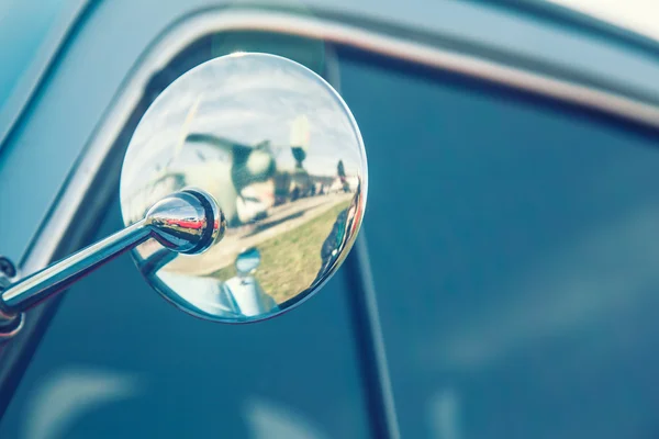 Retro car mirror — Stock Photo, Image