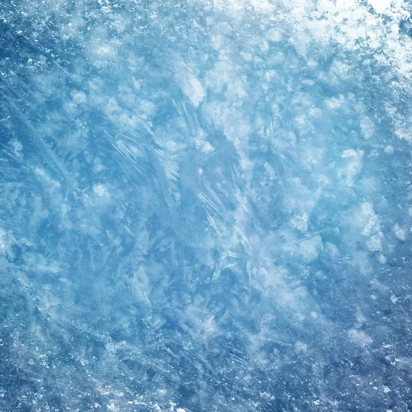 Ijs blauw bevroren ijsbaan — Stockfoto