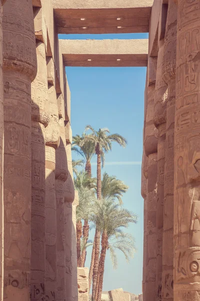 Karnak의 사원에서 위대한 hypostyle 홀 — 스톡 사진