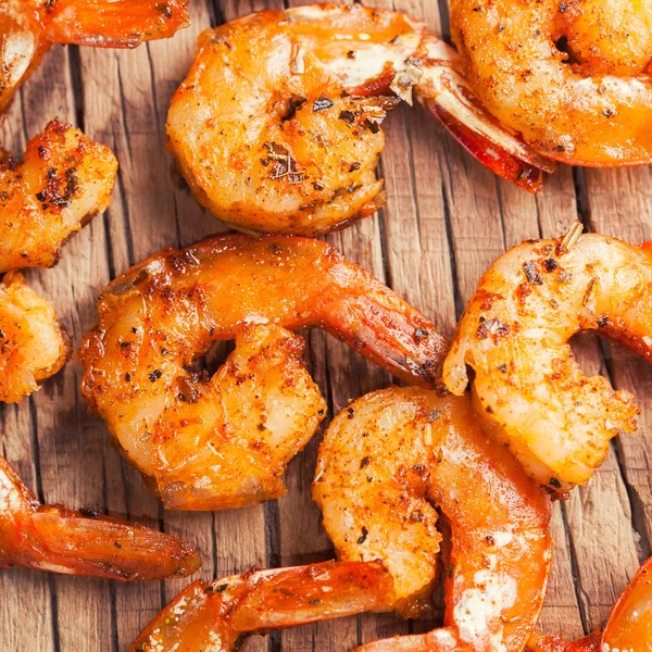 Tasty fried shrimps — Stock Photo, Image