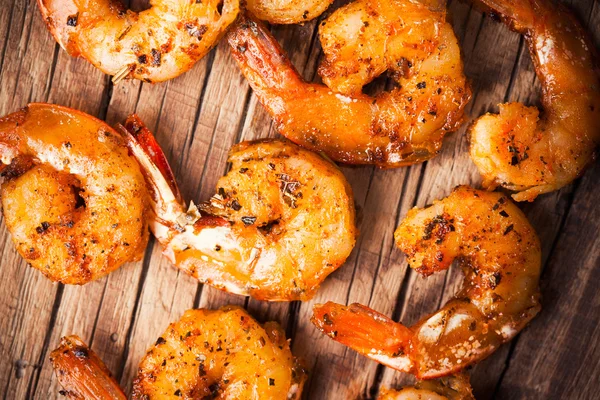 Close-up of fried shrimps — Stock Photo, Image