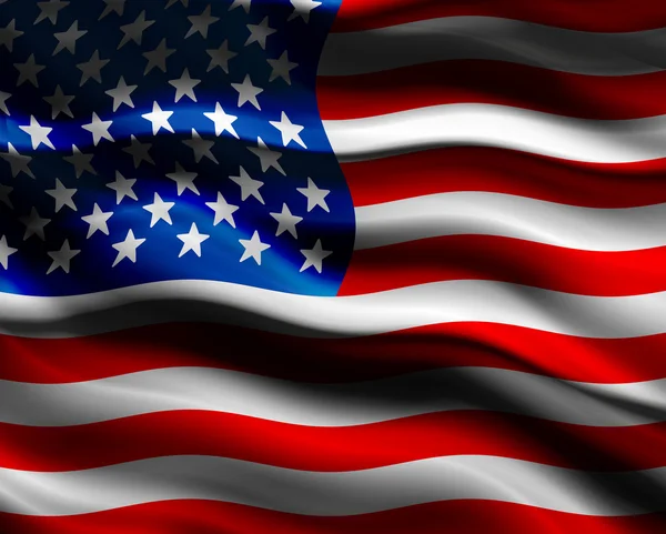 Estados Unidos Bandeira close-up — Fotografia de Stock