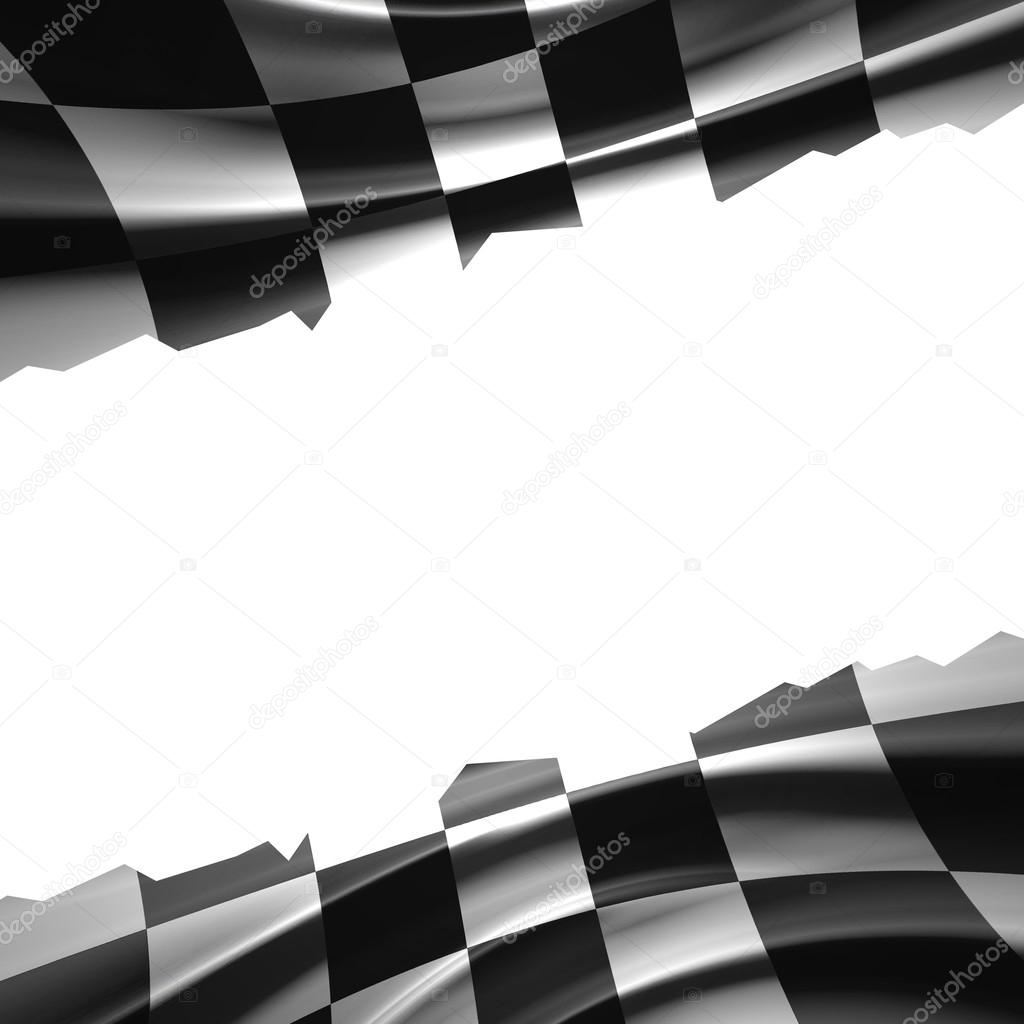 Black and white racing flag — Stock Photo © merrydolla 74052831