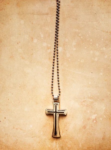 Krzyż na pergamin — Zdjęcie stockowe