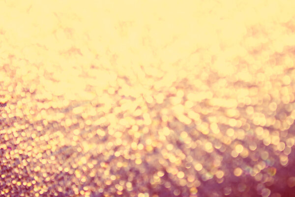 Abstract Golden Bokeh background