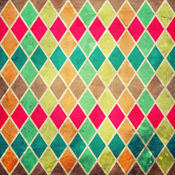 Geometrische patroon met kleurrijke rombs — Stockfoto