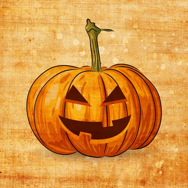 Spaventoso jack o lanterna halloween zucca — Foto Stock