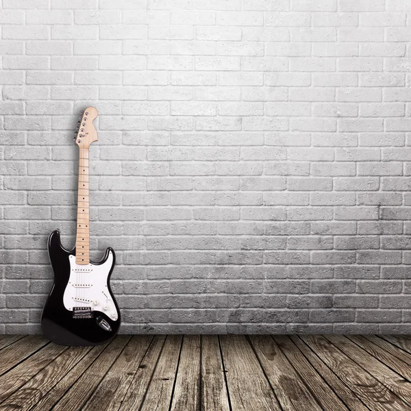 Electric guitar in the room — Stock Photo, Image