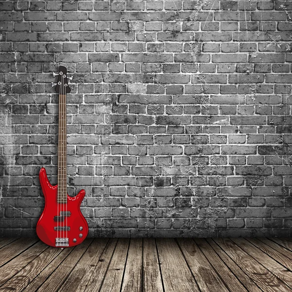 Electric guitar in the room — Stock Photo, Image