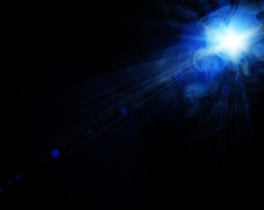 spot ışık ve duman