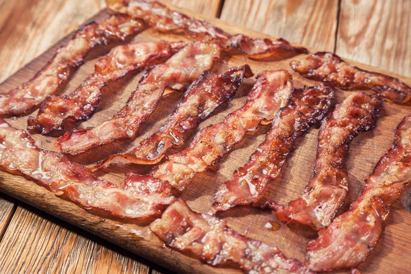 Crispy sliced bacon — Stock Photo, Image