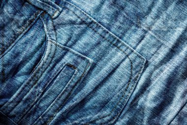 Mavi kot pantolon deseni