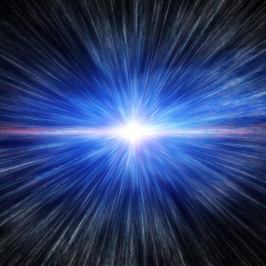 Mavi güneş patlaması arka plan