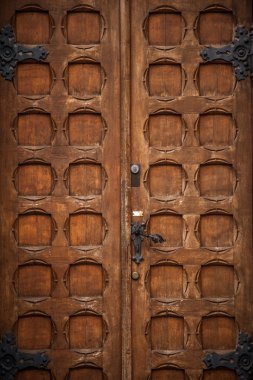 Eski vintage kahverengi kapı