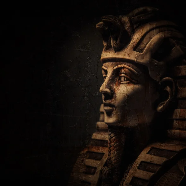 Tutanchamun-Maske aus Stein — Stockfoto