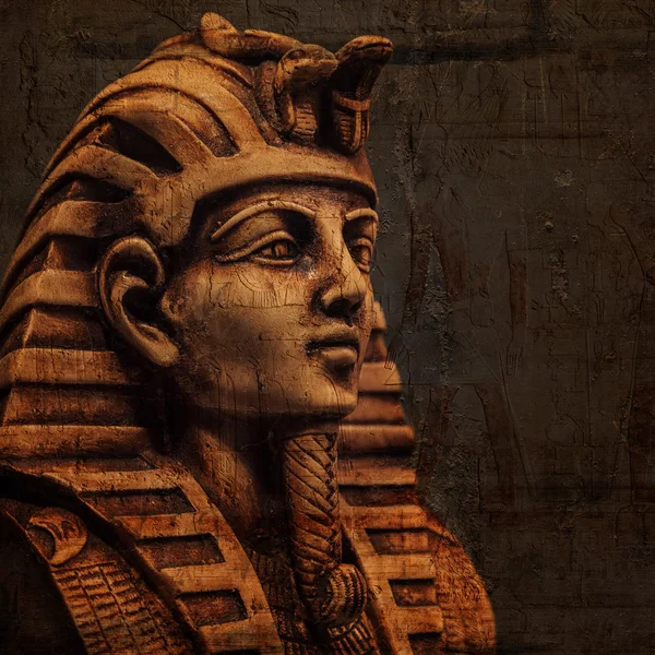 Stone pharaoh tutankhamen mask — Stock Photo, Image