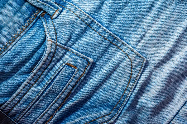 Modrá džínová textura — Stock fotografie