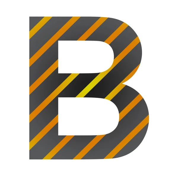 Carta B em estilo industrial — Fotografia de Stock