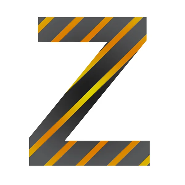 Letra Z en estilo industrial — Foto de Stock