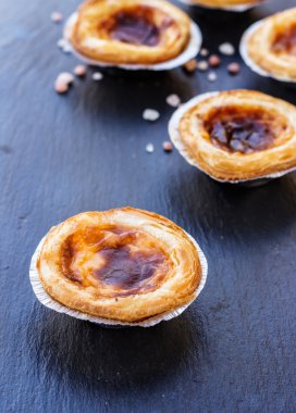 Grunge arka plan üzerinde yumurta tart