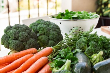 organik taze sebzeler