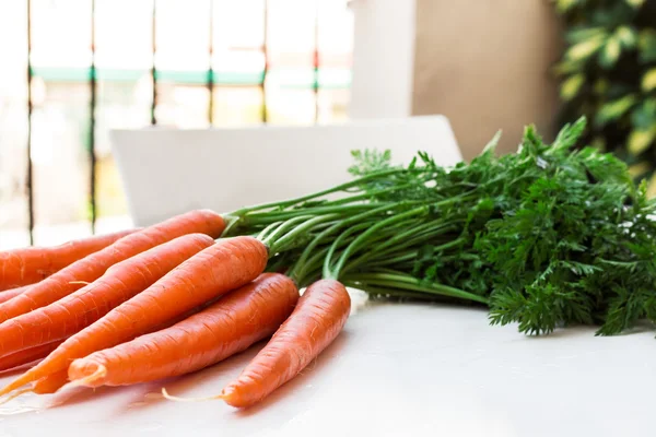 Sekumpulan wortel organik segar — Stok Foto