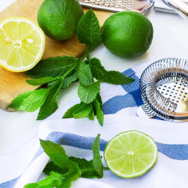 Taze limonata malzemeleri