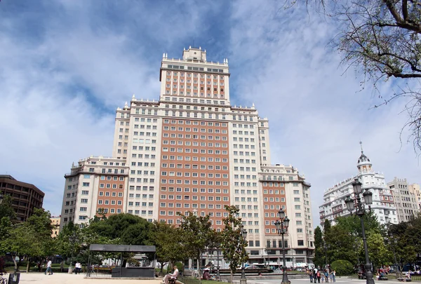 Edificio Espana in Madrid, Spanje — Stockfoto