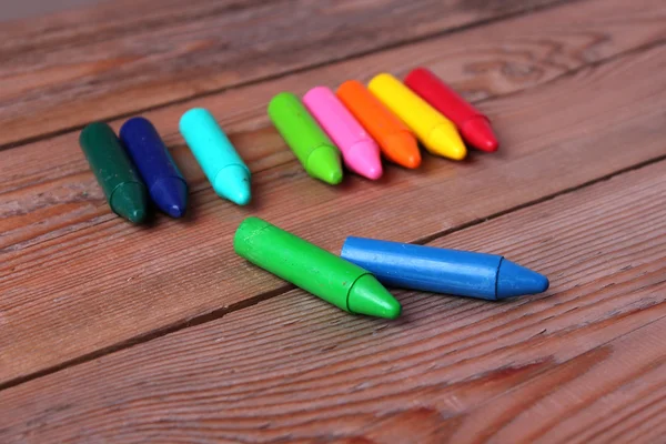 Crayons on a table — Stock Photo, Image