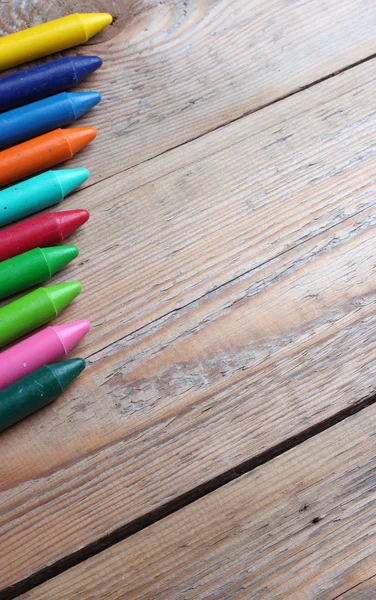 Background with crayons — Stock Photo, Image