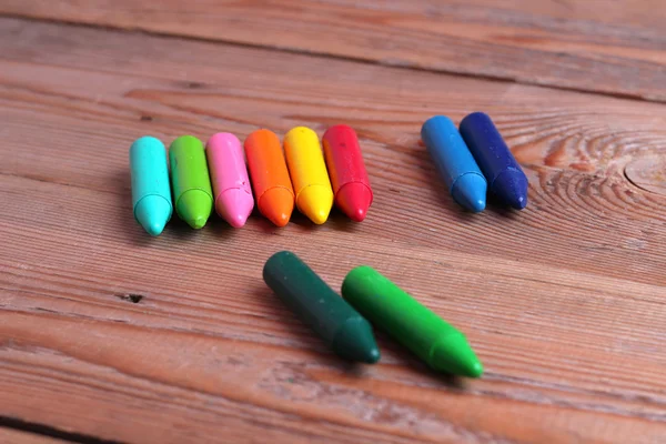 Crayons on a table — Stock Photo, Image